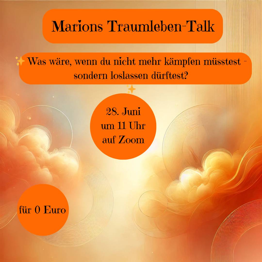 Einladung zu Marions Traumleben Talk