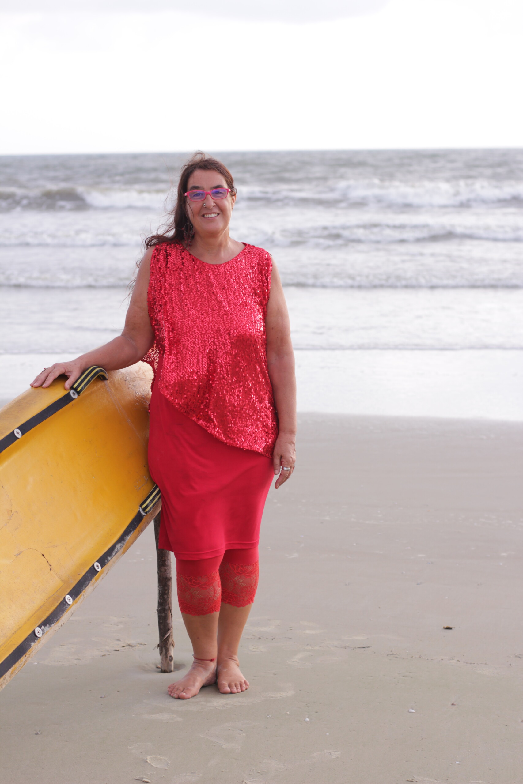Marion Kellner am Strand
